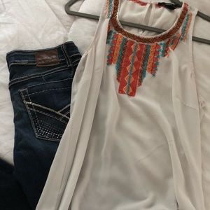 Medium, Forever Twenty One, Colorful Beaded Tank